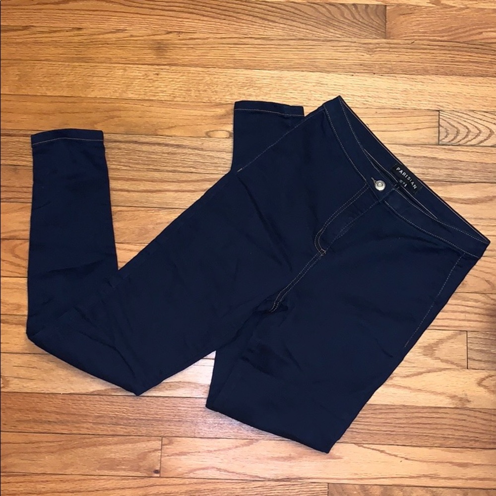ASOS Parisian High Waist Blue Skinny Jeggings sz 6 - Picture 4 of 6